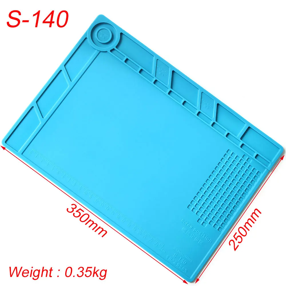 Anti Static And Heat Insulating Work Mat High Temperature Resistant Silicone Mat Air Gun Soldering Iron Welding Table Mat rework station Welding Equipment