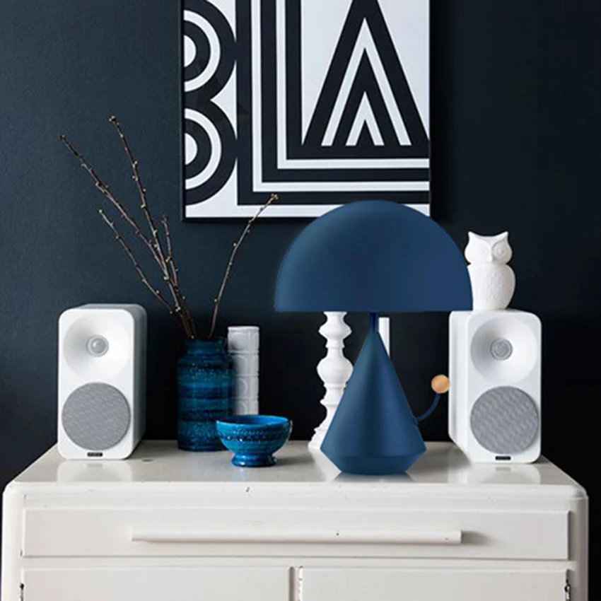 

Modern Retro LED Iron Mushroom Shape Table Lights Lighting Nordic Indoor Decor Lamp Living Room Study Bedroom Bedside Luminaire