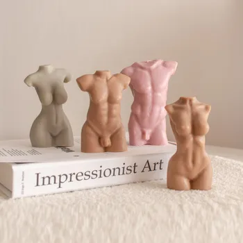 

Torso Candle Mold for Candle Making Concrete Sculpture Candle Molds Candle Making Tool Naked Body DIY Candle Mold Soap Mold