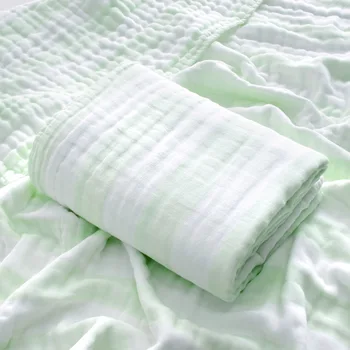

Baby Blankets 43.31in*43.31in Warpped Breathable Easy to Dry 6 layers Fluffy Muslin For Newborn Baby Blankets