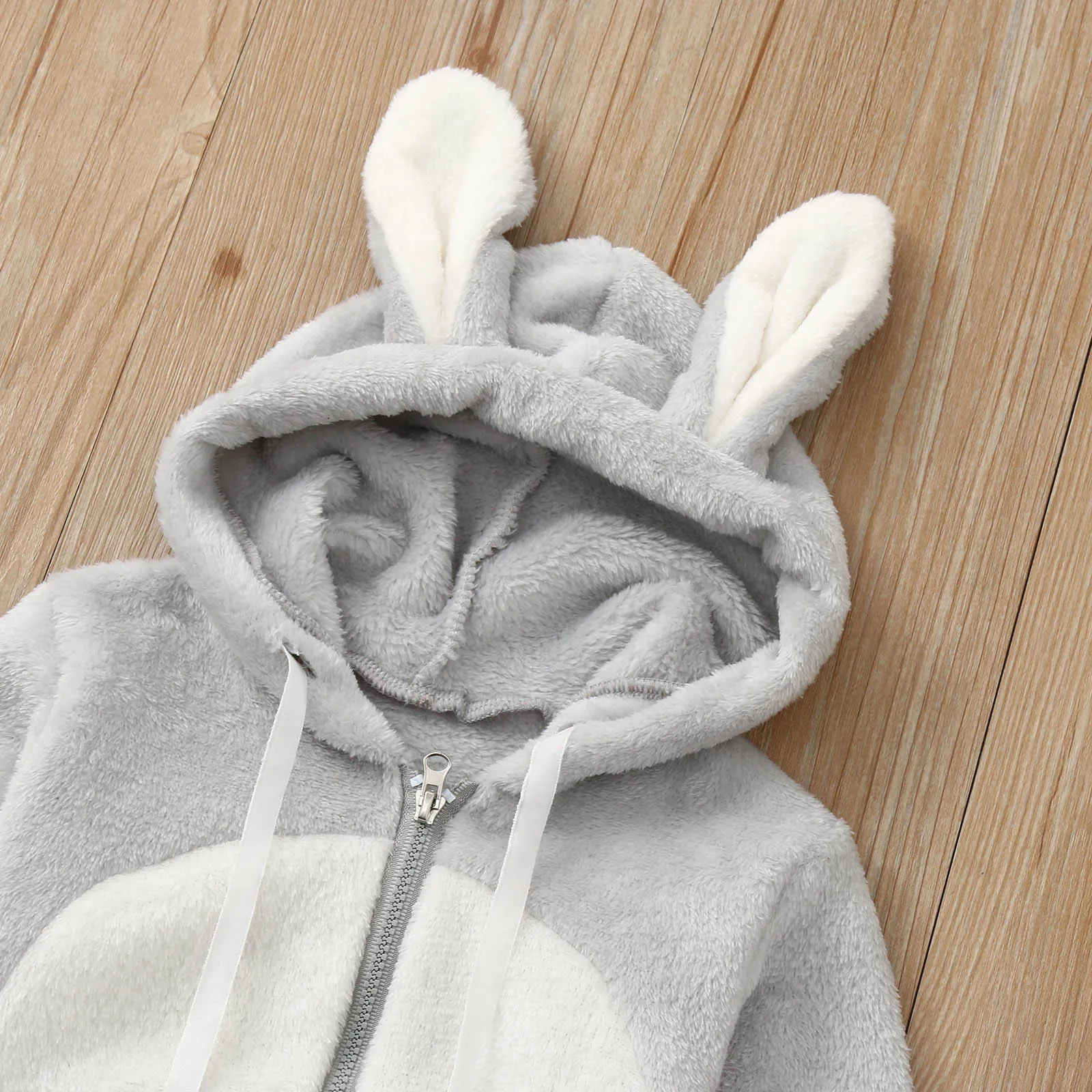 Baby Rompers Spring Autumn Newborn Baby Clothes Boys Girls Winter Cute Ear Fleece Jumpsuit Romper Warm Outwear Infant Overalls baby clothes