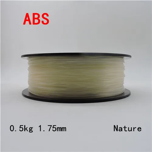 0.5kg nature Только для RU! YouSu ABS высокое качество 1,75 мм 10 м/0,5 кг/1 кг ABS 3d нити для 3d принтера нити для 3d принтера материалы для 3d принтера - Цвет: 0.5kg nature