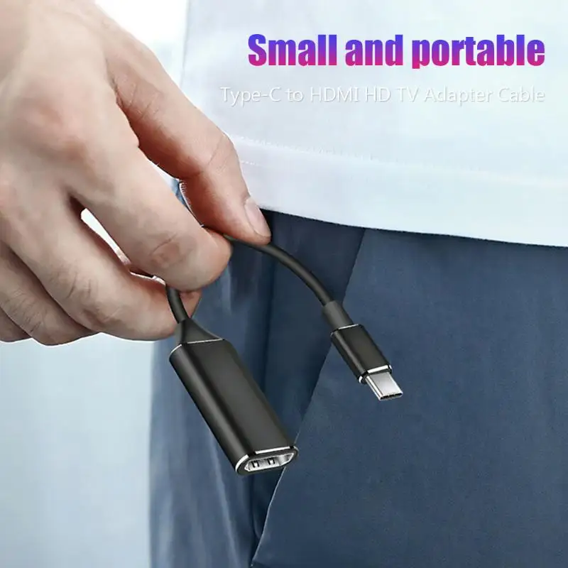 USB 3,1 USB-C HDMI адаптер классические цвета и простой прочный дизайн конвертер «Папа-мама» Кабель-адаптер для ноутбука
