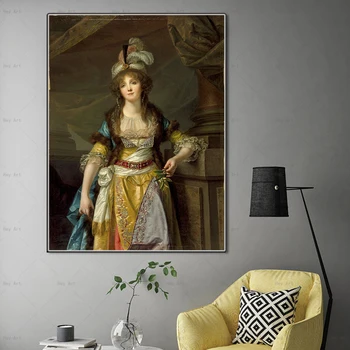 

Citon Jean-Baptiste Greuze《Portrait of a Lady in Turkish Fancy Dress》Canvas Oil Painting World Famous Picture Home Decoration