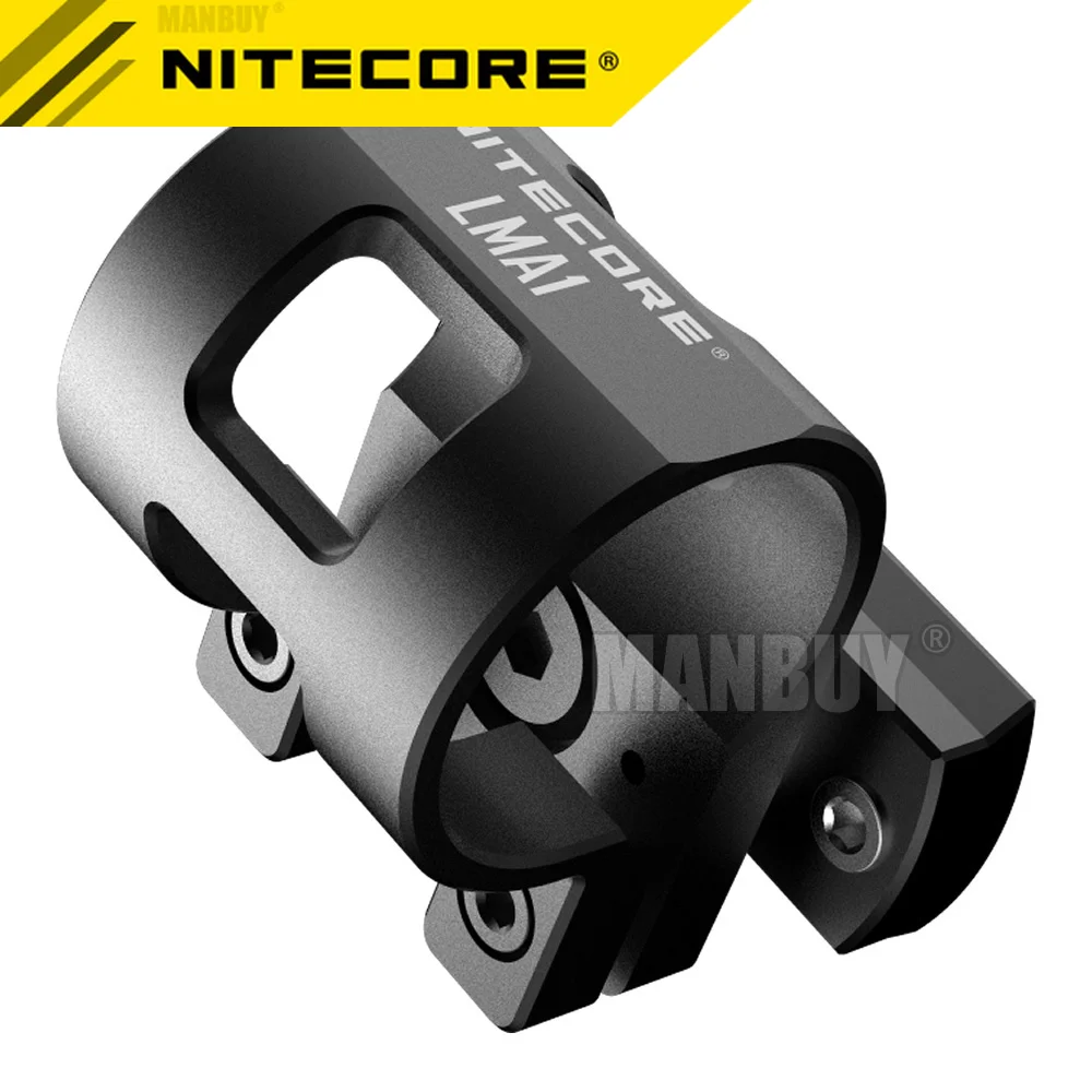 Nitecore LMA1 Rotary Flashlight Helmet Mount Aluminum Alloy Accessories for 25.4mm Torch MT10C P05 P10GT P12GTS MH10S MT21C