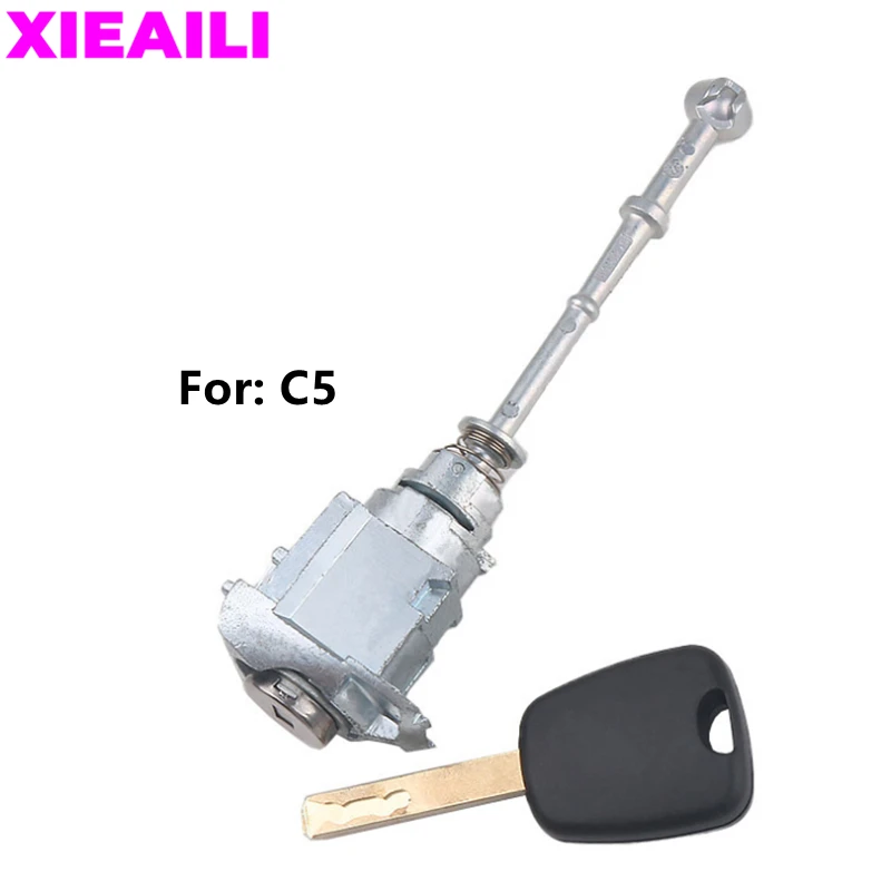 

XIEAILI OEM Левый дверной замок, цилиндр для Citroen C5 с 1 шт. ключа S414
