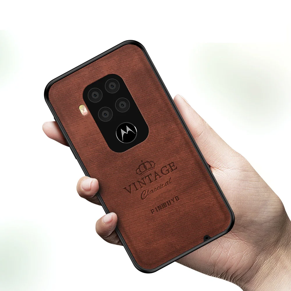 Чехол для MOTO ONE power Vision ZOOM pro Macro P30 P40 P50 note Play Винтажный чехол из ПК + ТПУ кожи Жесткий
