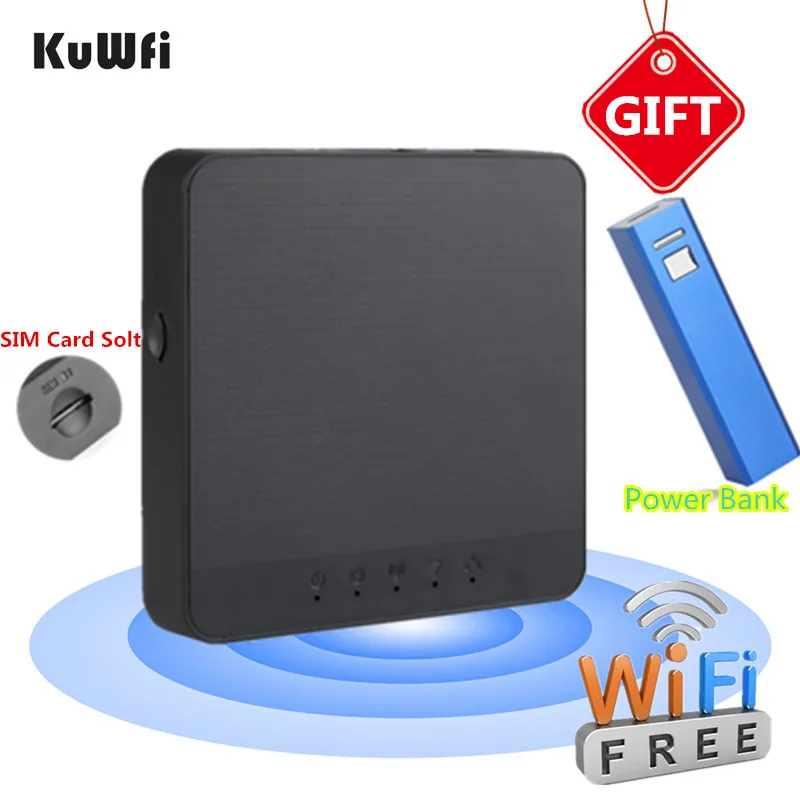 KuWFi Карманный 4G Wi-Fi маршрутизатор разблокирован мобильный Роутер идеально
