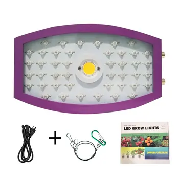 

Plants LED Grow Light Full Spectrum 1000W Double Chip Red/Blue/UV/IR Lateral Circle Light For Indoor Plants VEG BLOOM