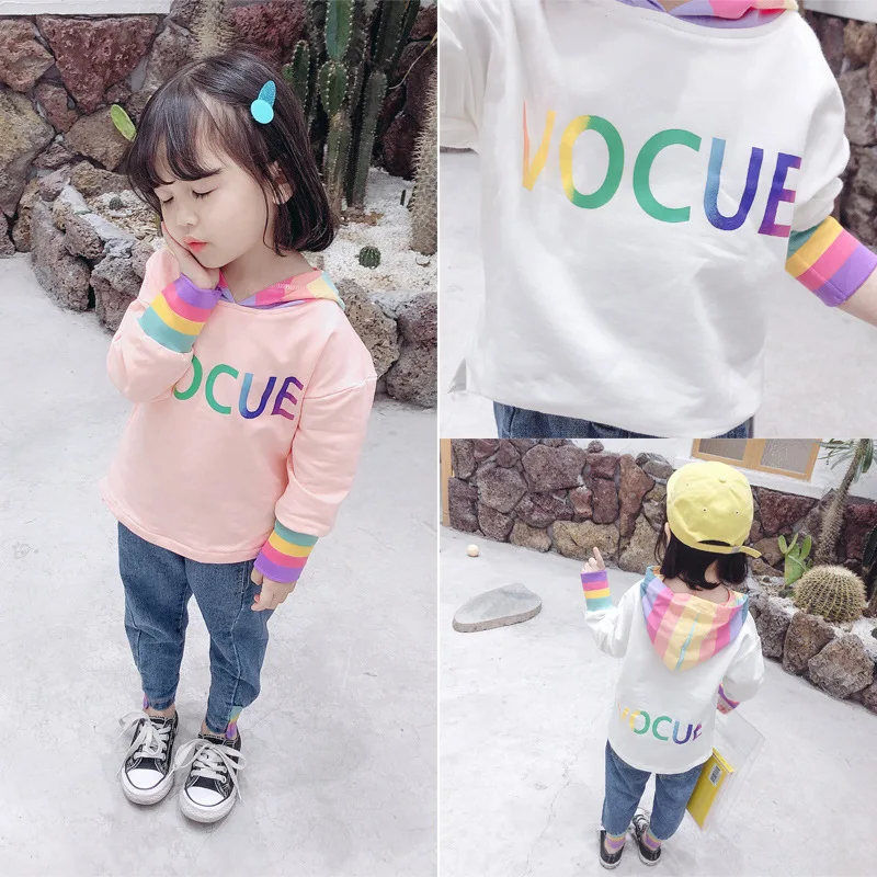2020 Spring Girls Korean-style Long Sleeve Hooded Joint Color Word Contrast Color Small CHILDREN'S Cowboy Versatile Trend Baby S
2020 Spring Girls Korean-style Long Sleeve Hooded Joint Color Word Contrast Color Small CHILDREN'S Cowboy Versatile Trend Baby S