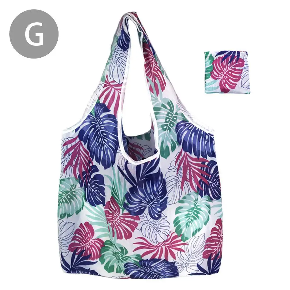 Женская большая сумка для покупок, многоразовая сумка из ткани Оксфорд, портативные сумки через плечо, женская сумка, складная сумка, Удобная дорожная сумка - Цвет: G