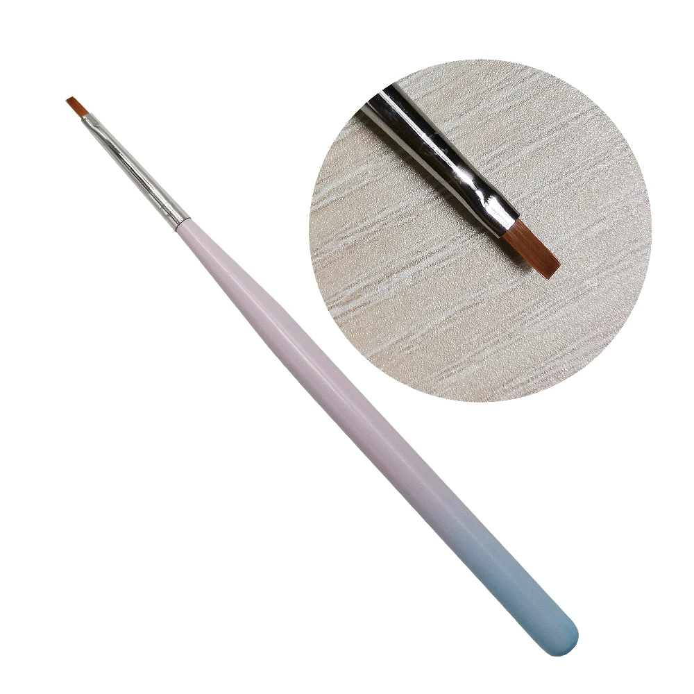 New 10Pcs/set The Color Bar Acrylic Cosmetic Pen Nail Art Brush UV Gel Carving Pen Brush Liquid Powder DIY Nail Drawing