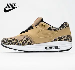 Original Men Shoes Nike Air Max 1 Leopard Cassic Retro Air Cushion Wild Jogging Shoes Unisex Air Max 87 Women's Running Shoes Original Men Shoes Nike Air Max 1 Leopard Cassic Retro Air Cushion Wild Jogging Shoes Unisex Air Max 87 Women's Running Shoes
