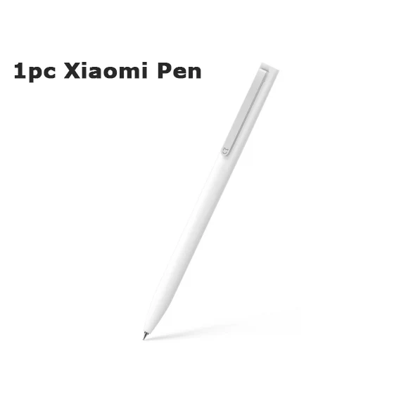 Оригинальная ручка-знак Xiaomi Mijia 0,5 мм, швейцарская сменная ручка, японские черные чернила, шариковая ручка(черная/синяя) для школы и офиса - Цвет: 1pcs xiaomi pen