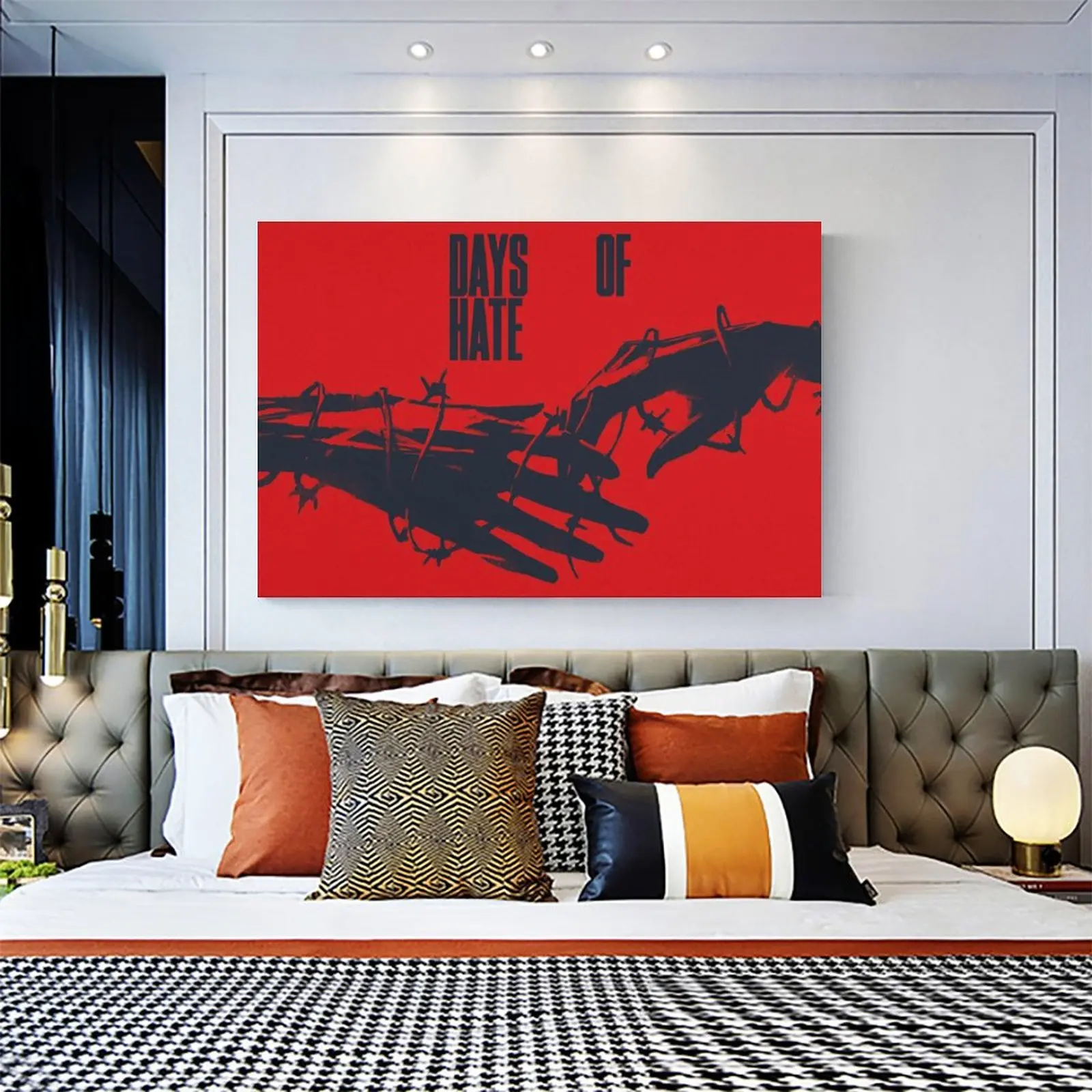 Days of Hate Poster Canvas Art and Wall Picture Print Modern Family bedroom Decor Posters | Дом и сад