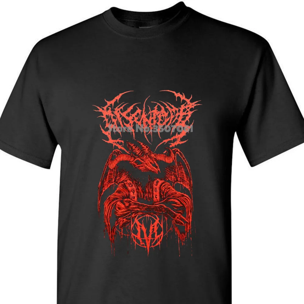 Tee Shirt Unisex More Size And Colors Indie Merch Disentomb Men's Goat Demon T-shirt Black coat clothes tops