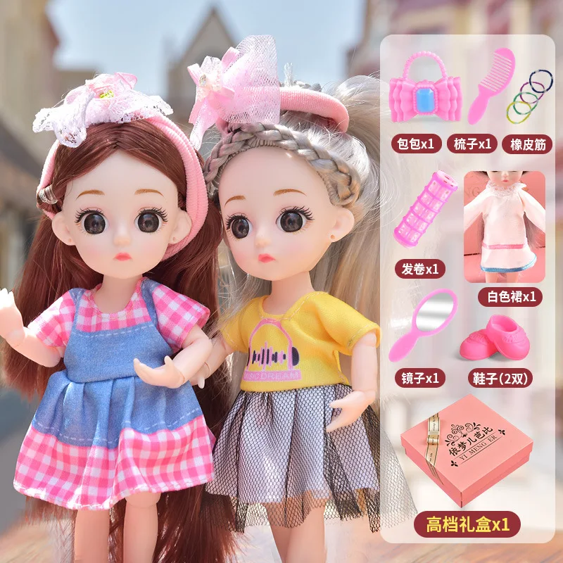 

2 шт./комплект, шарнирная кукла, 16 см