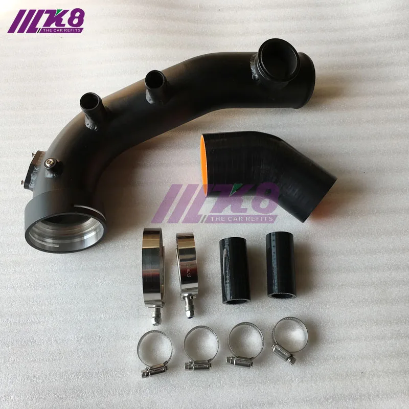 Black IntakeTurbo Charge Pipe Cooling Kit For BMW N54 E88 E90 E92 135i 335i