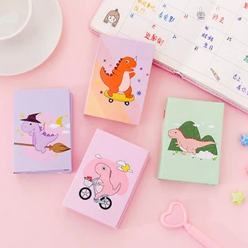 

Colored Cute Dinosaur Sticky Notes Post Sticker Scrapbook Diary Planner 6 Fold Memo Pads Office Stationery School Supplies