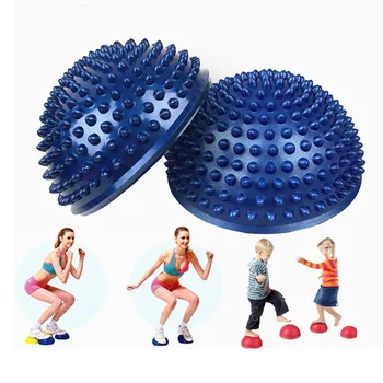 

2PCS/Set PVC Fitness Massage balls Body Relaxation exercise equipment Semicircle Massager Ball GYM Balancing Training Foot care