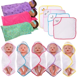 Poupée américaine de 18 pouces, serviette de bain, pyjama, sac de couchage, nouveau né de 43 Cm, jouet de noël de notre génération pour fille 