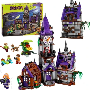 

Mystery Mansion Scooby Doo Shaggy Velma Vampire Building Bricks Educational Toys Compatible with Lepins Kids Toy Gifts