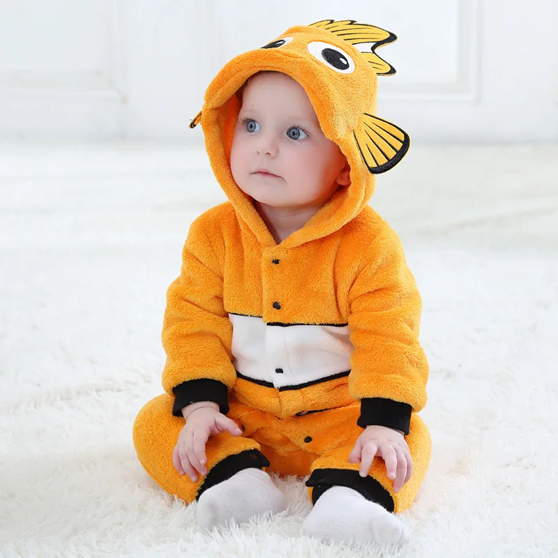 Baby Dinosaur Kigurumi Cartoon Animal Cosplay Costume Infant Toddler Child Bodysuit Jumpsuit Onesie Flannel Comfortable Clothes
