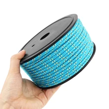 Lixada 5 мм Открытый Паракорд Браслет светоотражающий Guyline палатка веревка выживания Рыбалка Кемпинг шнур Paracord Landyard 10 м/20 м/50 м