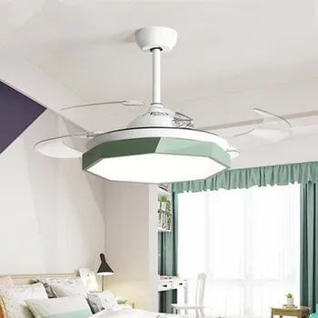 

Modern Ceiling Fans with Lights For Living Room 42 Inch Remote Control Ceiling Fan Lamp 36Inch Bedroom LED Ventilator