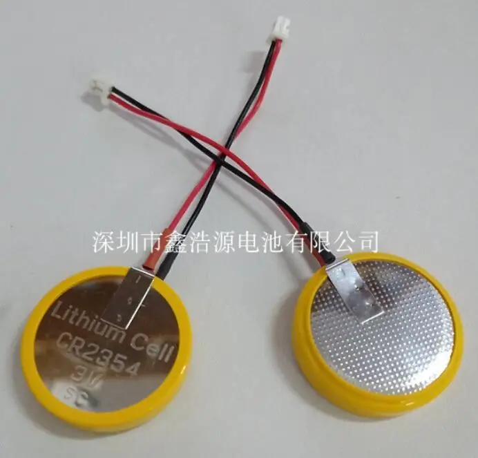 2PCS CR2354 with plug 3V button battery 2354 welding foot battery 1.25