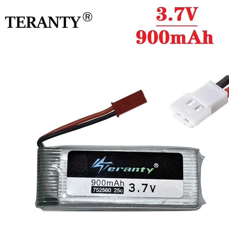 Аккумулятор 900 мА · ч 3 7 в для дрона X5 X5C 8807 Вт A6 A6W M68 lipo 752560 1 шт. | Электроника