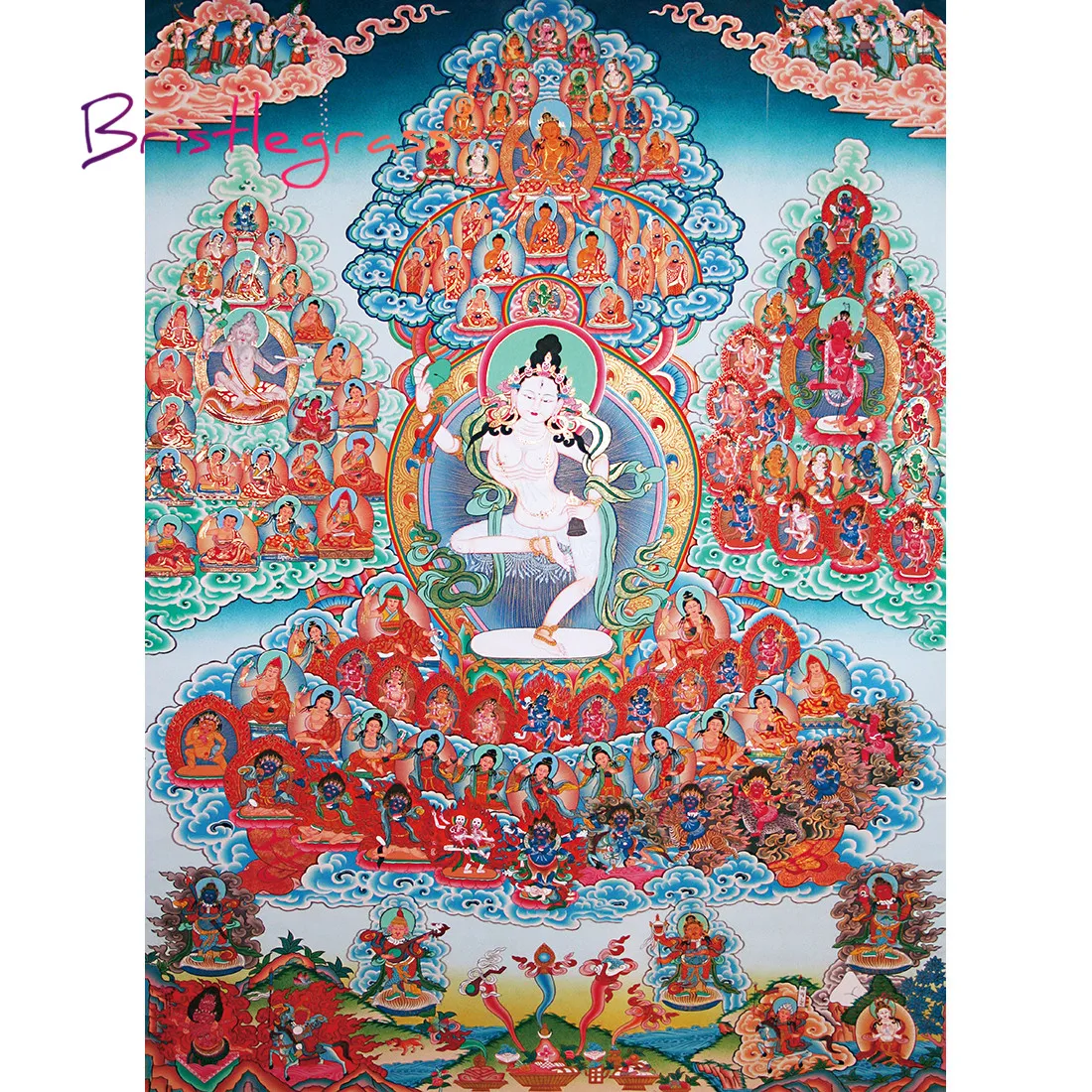Деревянные головоломки Бриллиантовая трава 500 1000 шт. Vajrayogini Тибетский буддизм