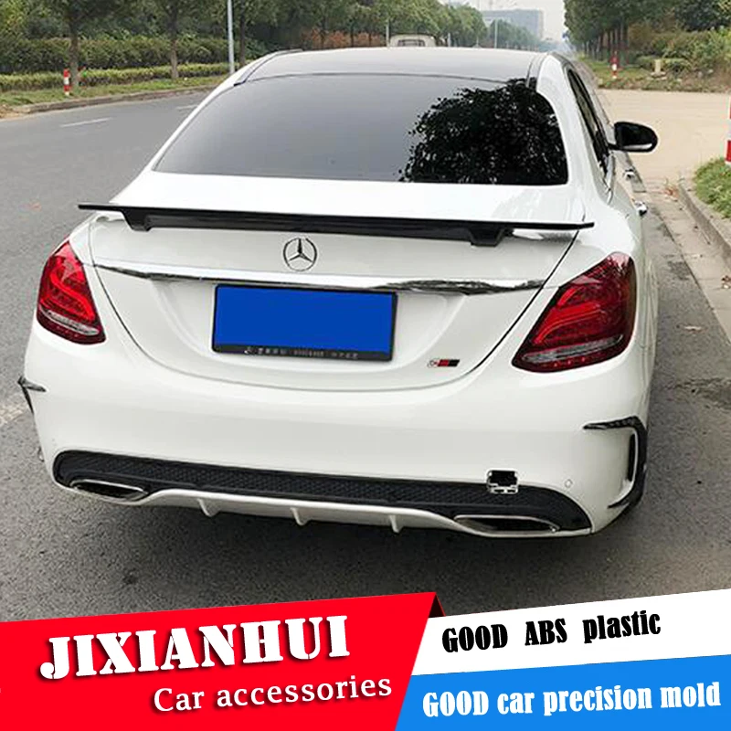 For W205 Spoiler 2015-2018 GT Mercedes-Benz C-class C180 C200 ABS plastic Material Car Rear Wing Color | Автомобили и мотоциклы