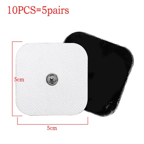 pairs) 4*4cm Tens Electrode Pads Pin Type Physical Therapy Massager Electric Digital Machine Massager