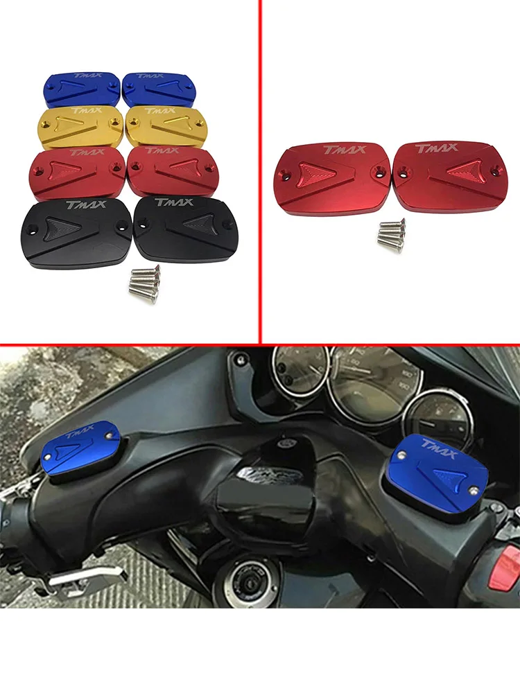 

Motorcycle Brake Fluid Fuel Oil Reservoir Tank Cap Cover For YAMAHA TMAX530 TMAX T-MAX 530 SX/DX 2012-2015 2016 2017 2018 2019