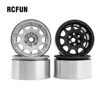 

RC 4PCS 1/10 RC Rock Crawler Aluminum 2.2 Beadlock Wheel Rims for Axial SCX10 RR10 Wraith 90048 90018 TRX4 TRX-6