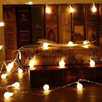 

Indoor Battery Operated Festival Warm White Wedding Hotel Bedroom Fairy Holiday LED String Light Star Ball Christmas Decoration