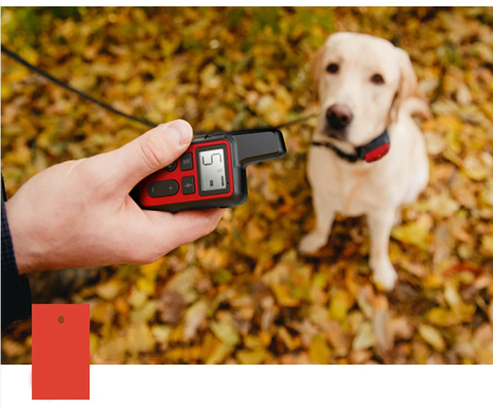500 м электрический ошейник для дрессировки собак, водонепроницаемый перезаряжаемый ошейник с дистанционным управлением и ЖК-дисплеем для всех размеров, вибрационный звук