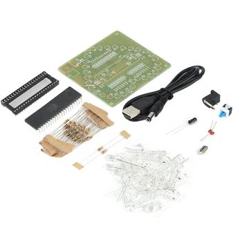 

Brand New DIY Kit Heart-shaped LED Red Blue Colorful Light Water Electronic Flashing Set hot selling Drop Shipping