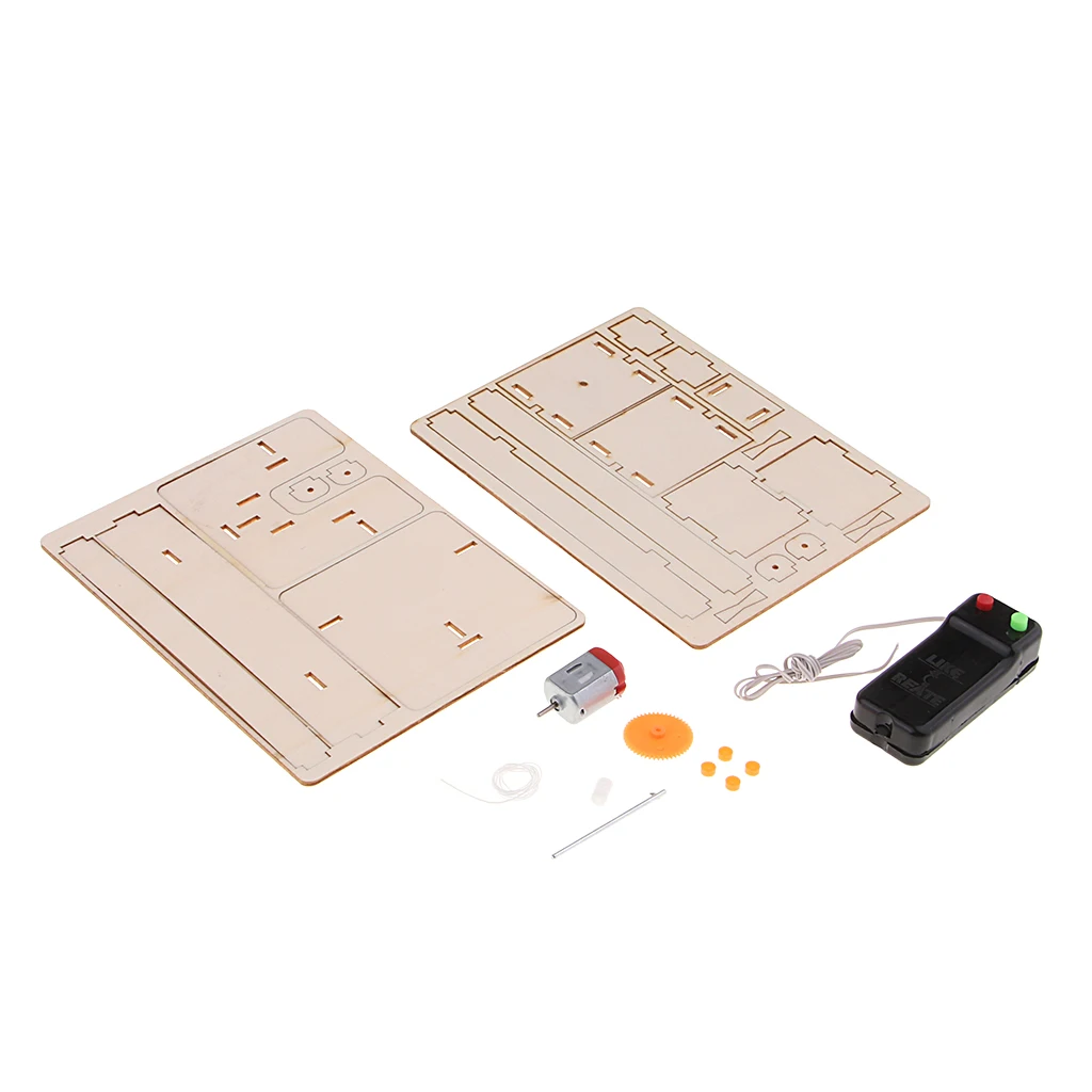 Science Technology Remote Control Elevator Toy Self Assembly Model Puzzle