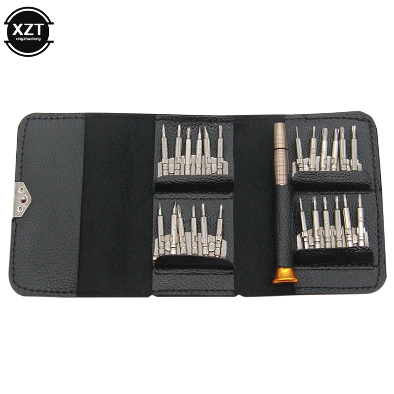Кожаный чехол 25 в 1 Torx отвертка набор инструмент для ремонта мобильных телефонов Набор Мультитул ручные инструменты для Iphone часы планшет ПК