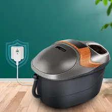 Двойная ванна для ног, электрический массажный нагрев, бытовая ванна для ног, бочка, автоматический массажер для ног, ванна для ног