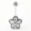 Flower Navel Belly Button Piercing Rings Bulk 925 Sterling Silver Body Jewelry For Women Fine Summer Accessories Romantic Gift 4