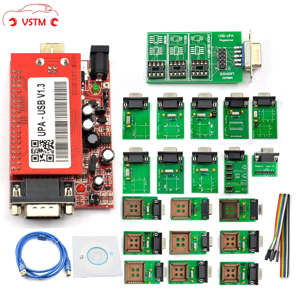  2019 UPA herramienta de diagnóstico de programador Usb UPA-USB programador UPA USB V1.3 con adaptad