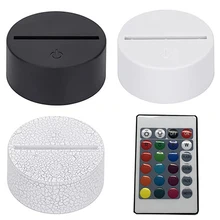 

RGB Lights LED Lamp Base for 3D Illusion Lamp 4mm Acrylic Light Panel AA Battery or DC 5V USB Nights