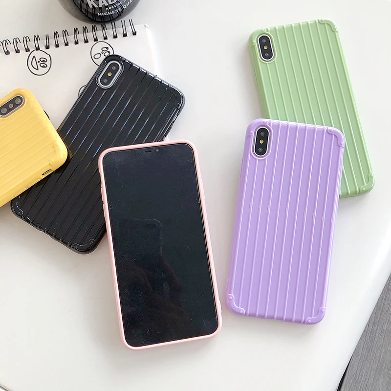 Яркие цвета чехол для телефона в полоску iphone 11 pro все включено мягкий ТПУ X XS XR MAX 8 7