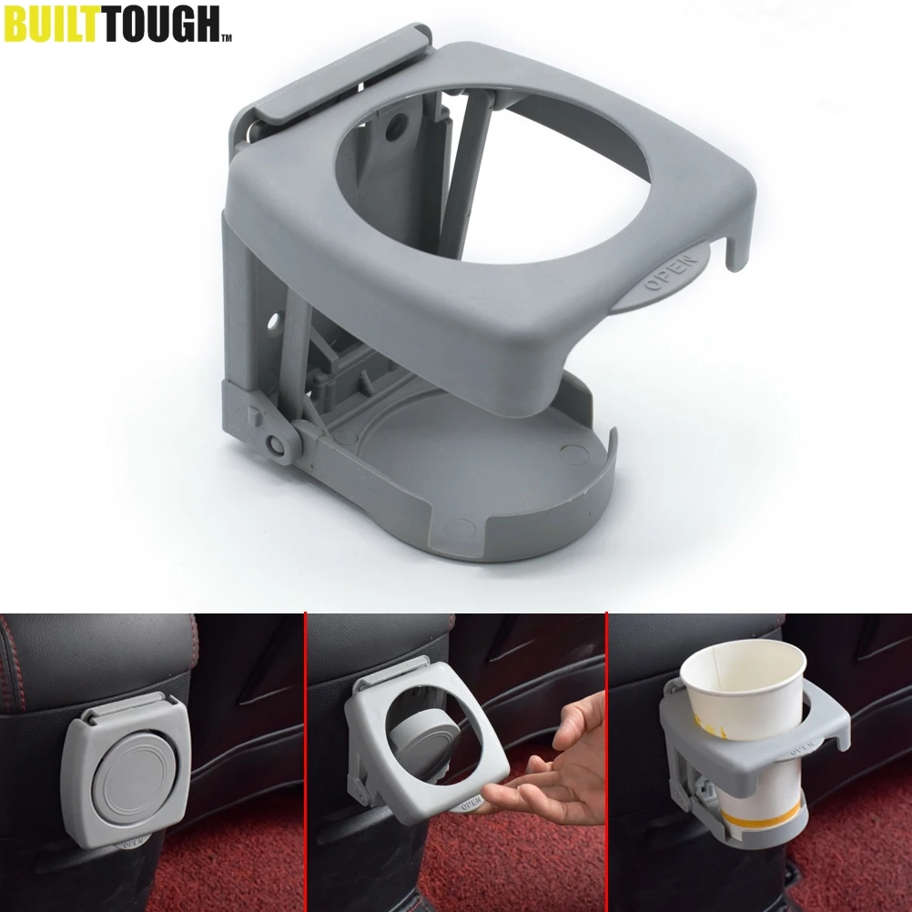 CarDoorBackSeatCupDrinkHolderUniversalAdjustableFoldingCup