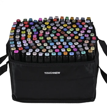 

TouchFive Art Marker Set 30/40/80/168 Colors Alcohol Base Markers manga Sketch Drawing Marker Pen For Dual Headed Tip Pen