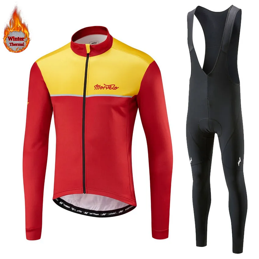 Ropa ciclismo теплый зима Термальность флис велосипедная одежда Для Мужчин's Велоспорт Джерси костюм для прогулок верховой езды на велосипеде, MTB Костюмы комбинезон, комплект