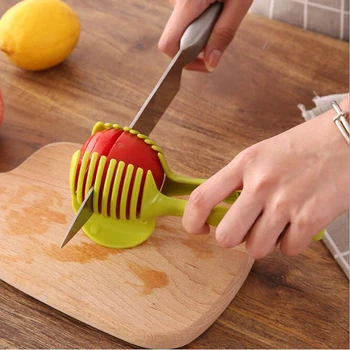 

Fruit Slicer Hand-held Multi-function Cutting HolderFruit Vegetable Lemon Tomato Slicer Shredders Cooking Tools Kitchen Gadgets